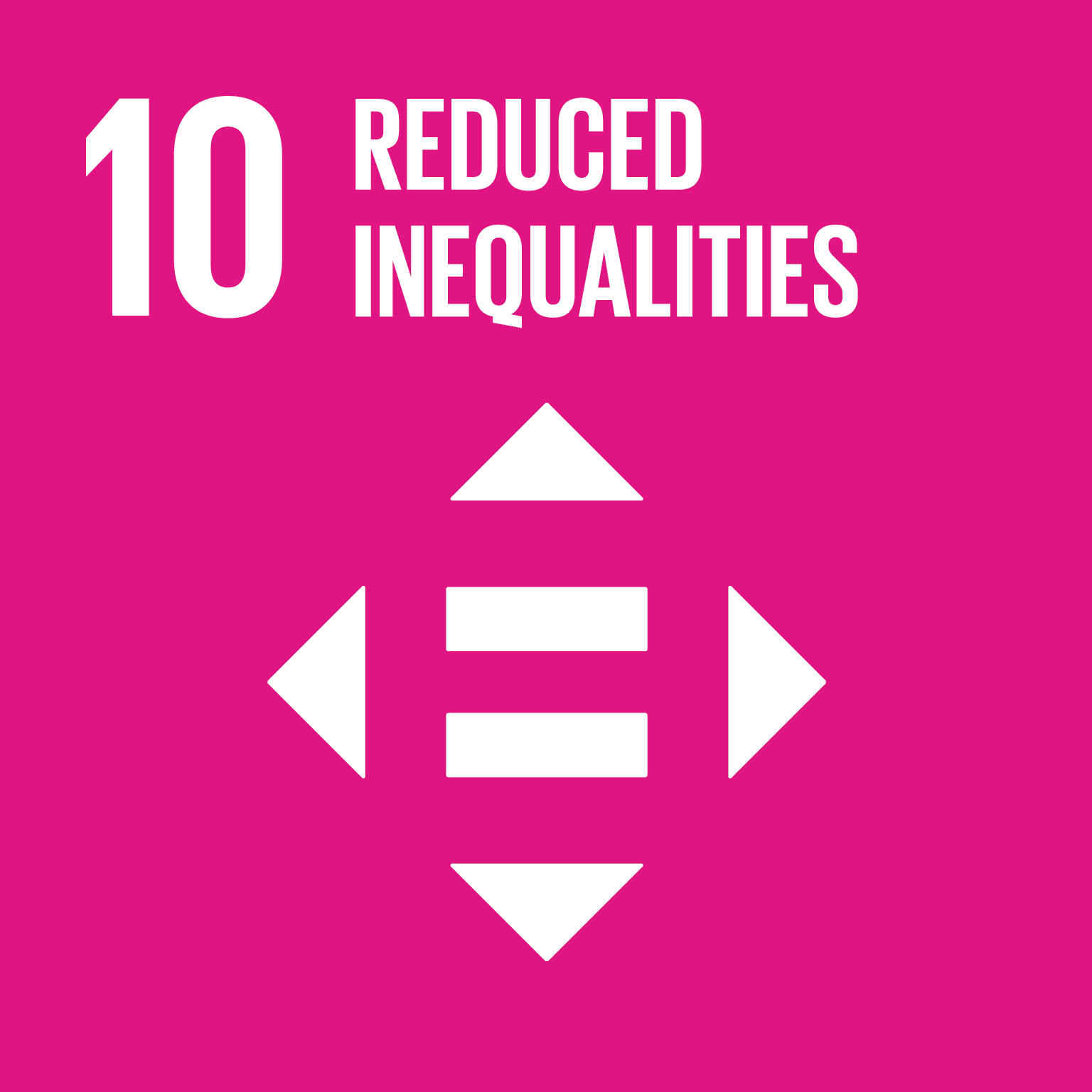 sustainable development goal 10 icon reduced inequalities