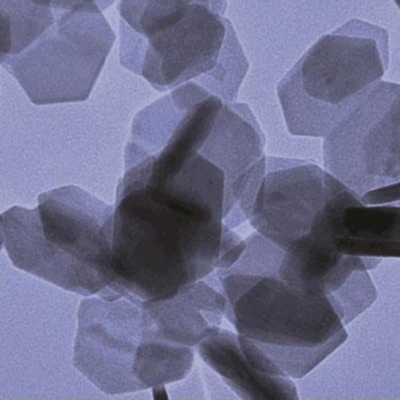 An electron microscopic image of Nitrogen dioxide.