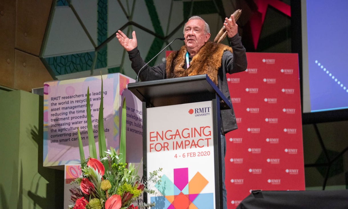 The Welcome to Country was done by Wurundjeri Elder Ron Jones