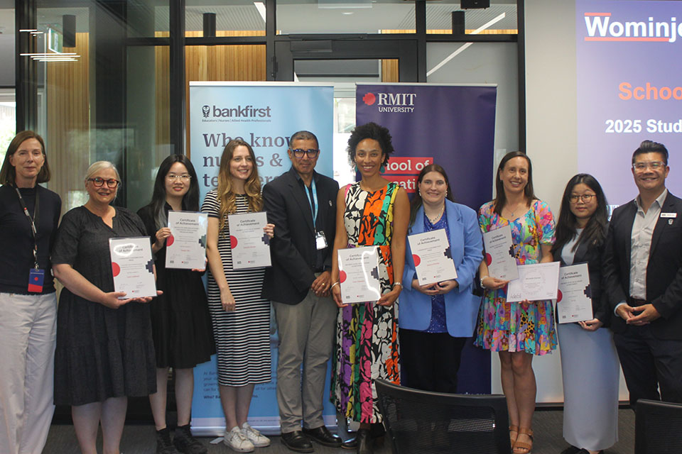 Group photo of all the 2025 prize winners.