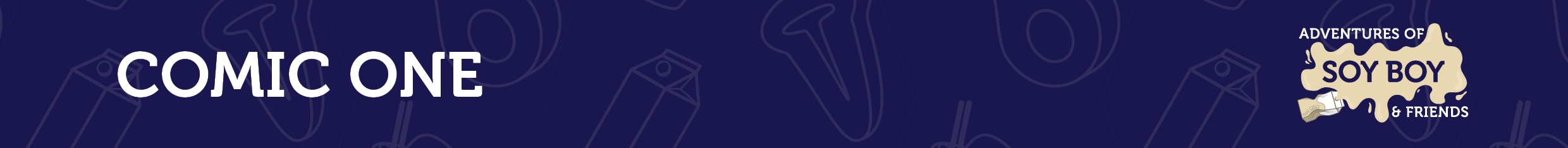 Text on blue background reads 'Comic One'