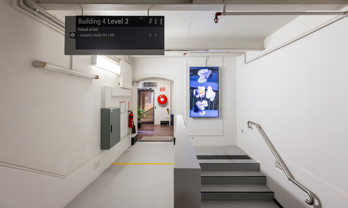 Image of the building 4 level 2 access ramp.