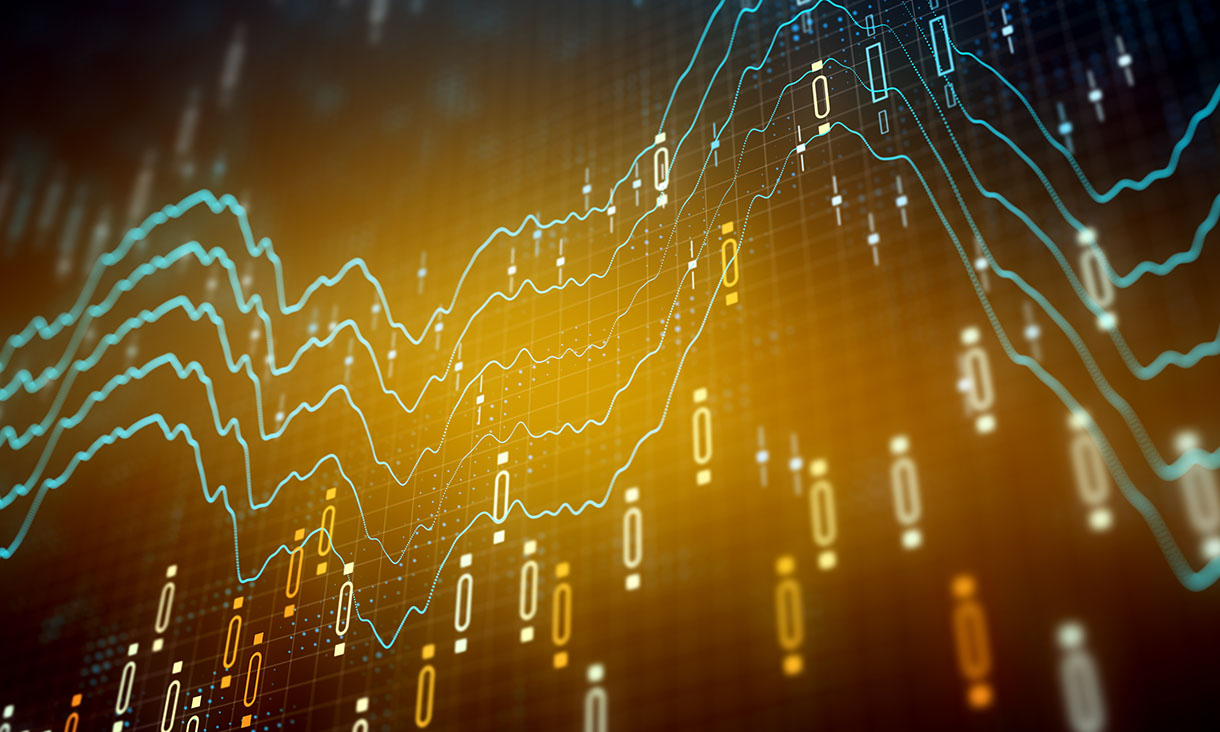 Detailed view of a line graph illustrating data trends with a prominent line representing variable measurements.