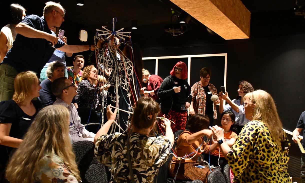 group photo of Creative Education Futures Consortium members.