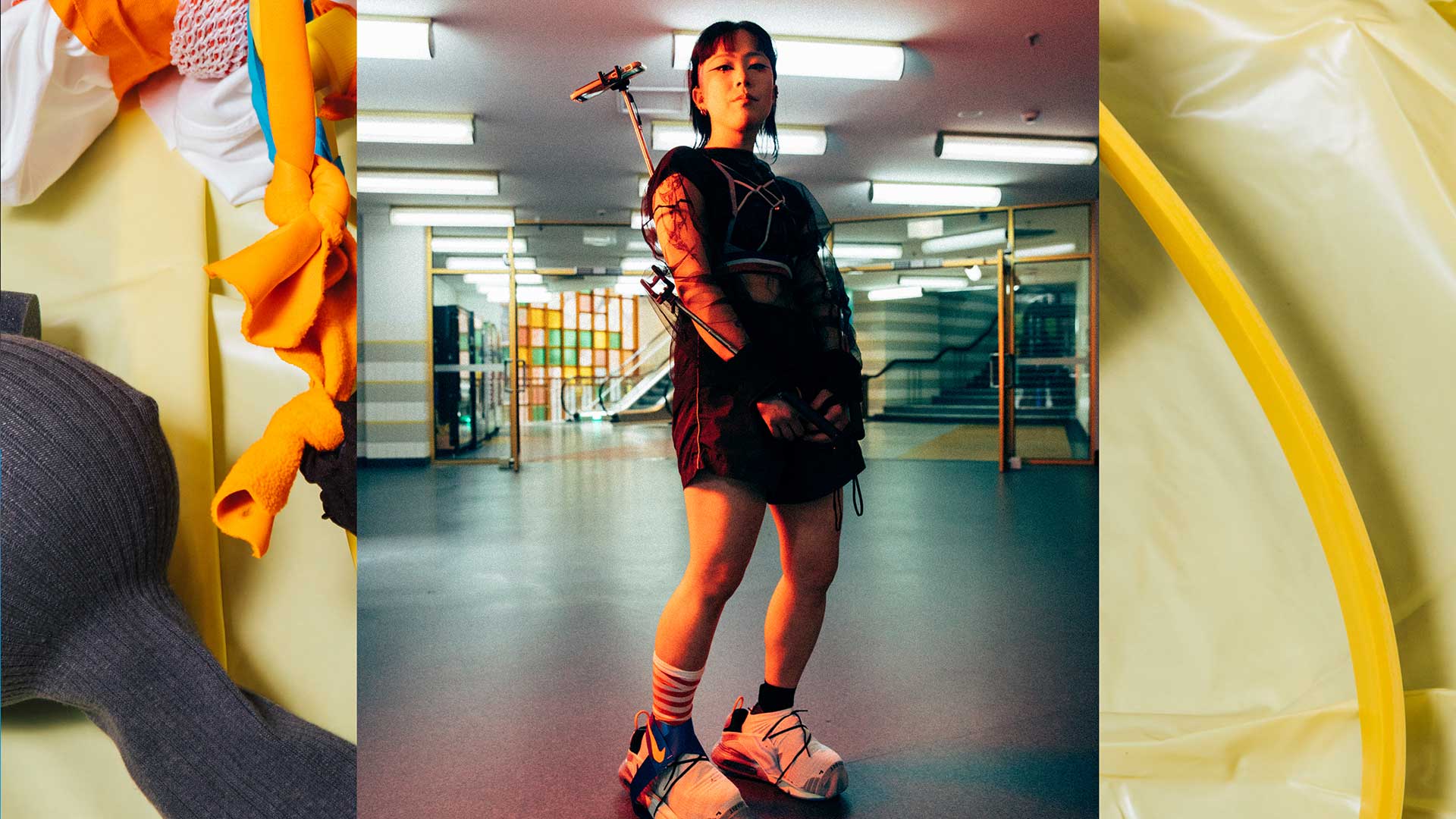 Image of girl standing in RMIT Building