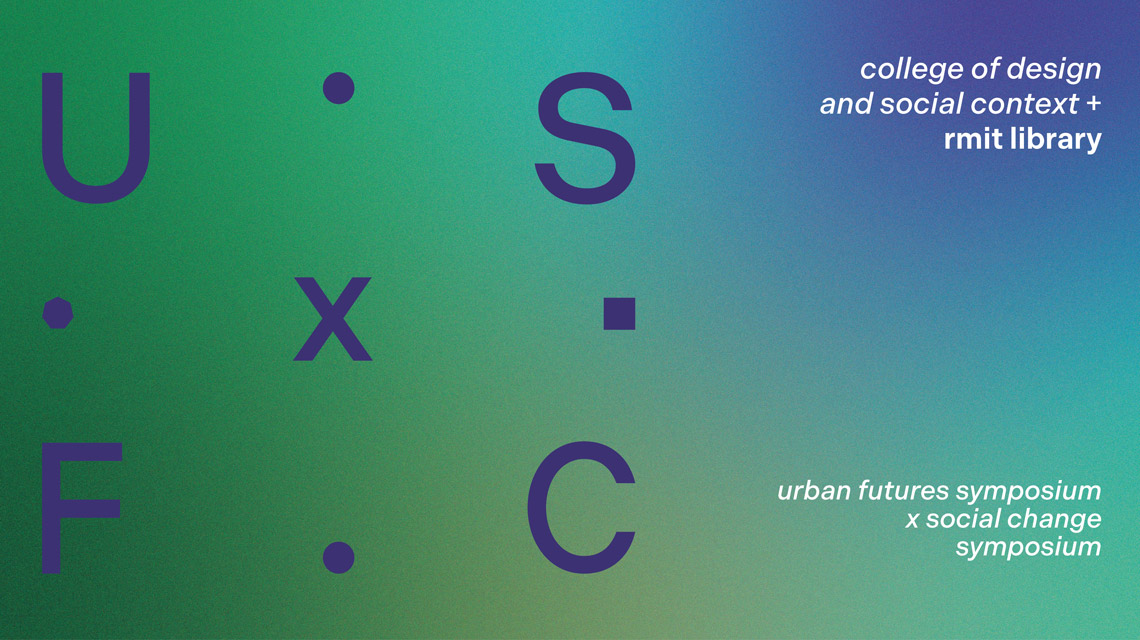 Event speaker headshot images on a colourful, celebratory background