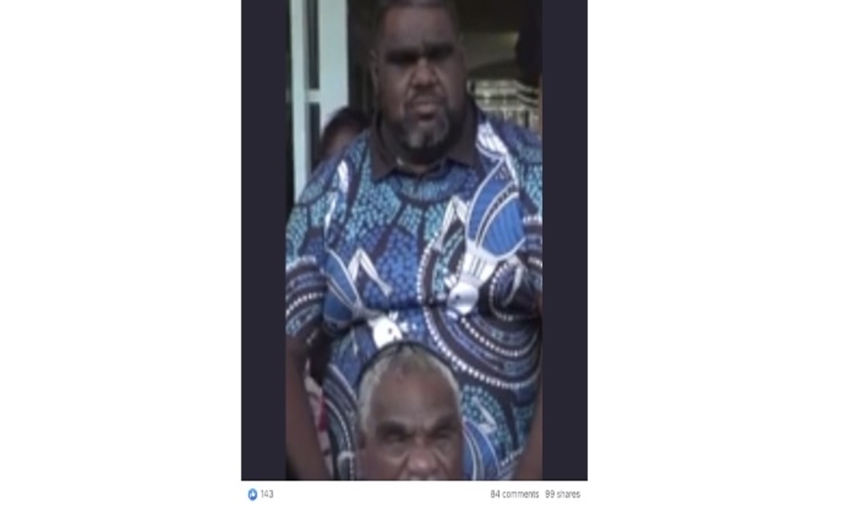 image of aboriginal men, one if whom is Ned Jampijinpa Hargraves
