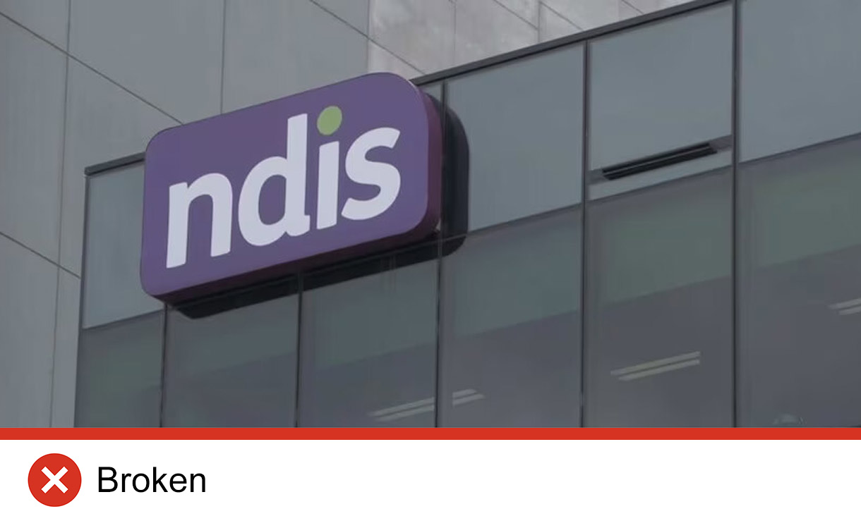Building with NDIS sign