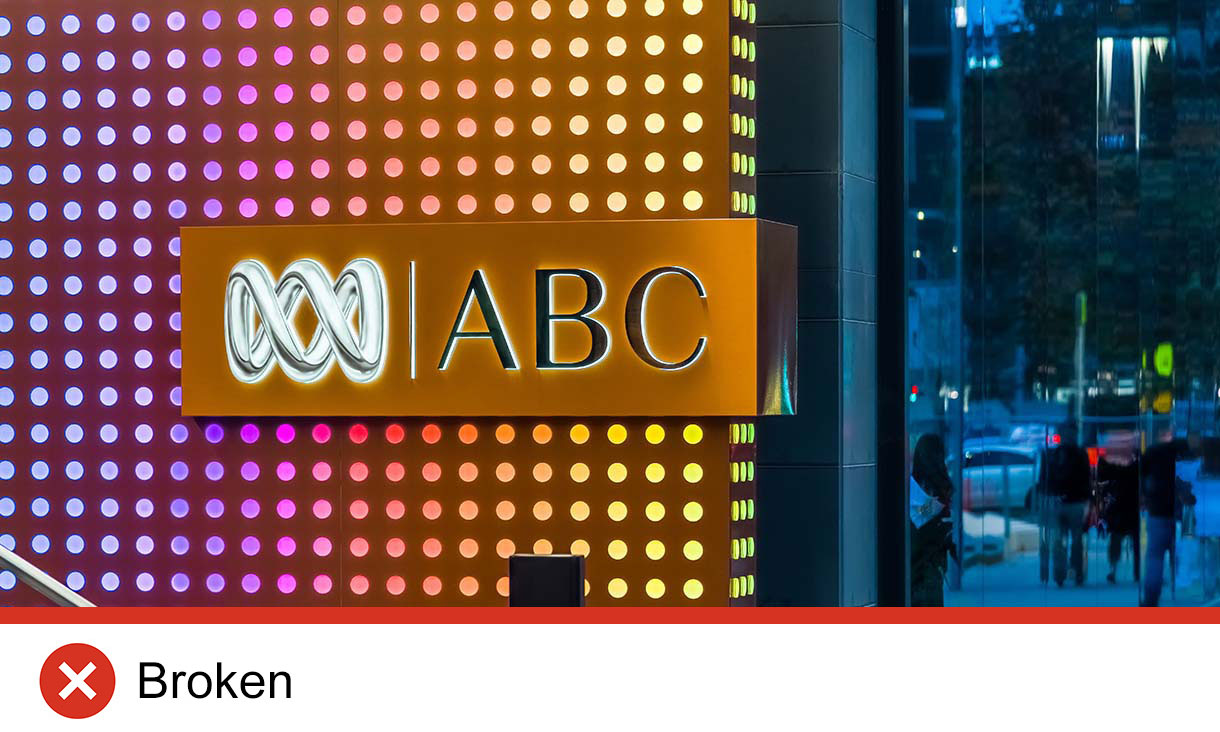 Building with ABC logo