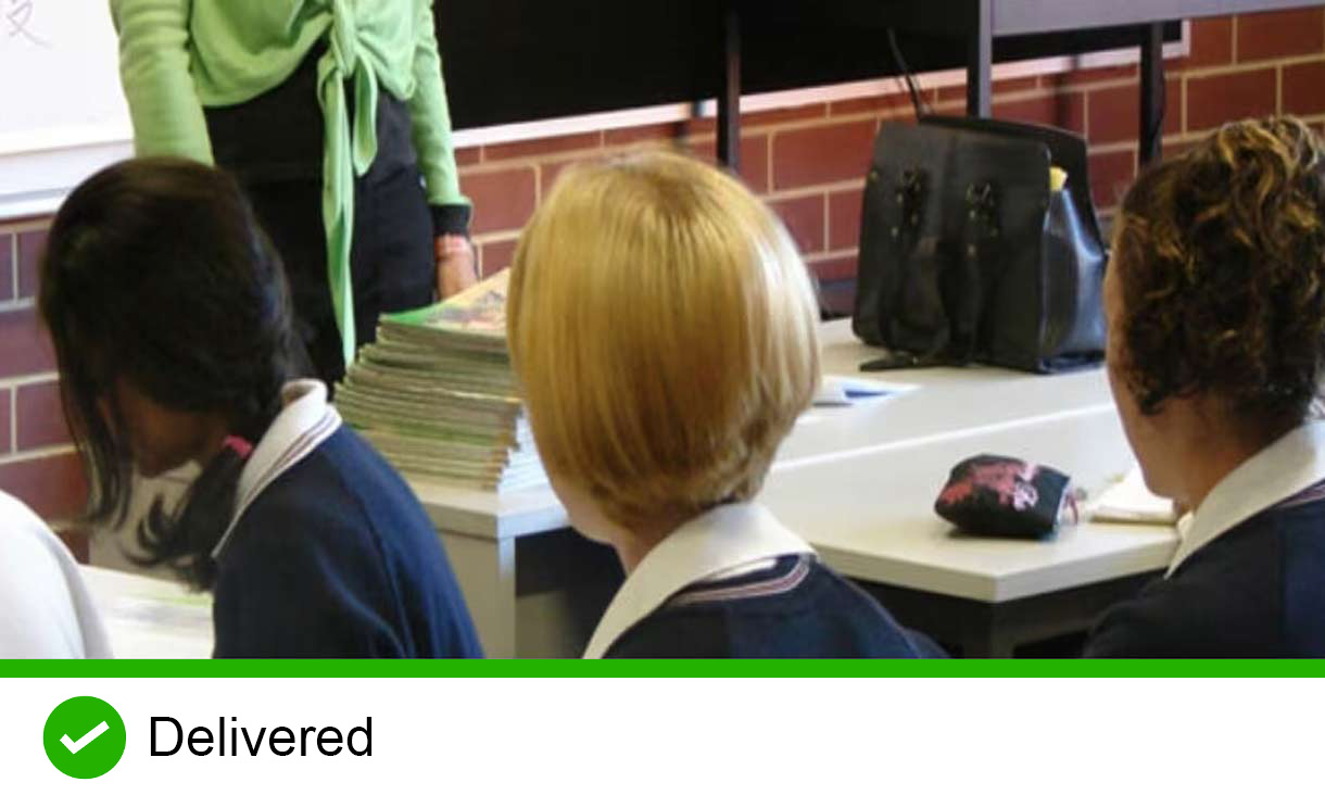 Students and teachers in classroom