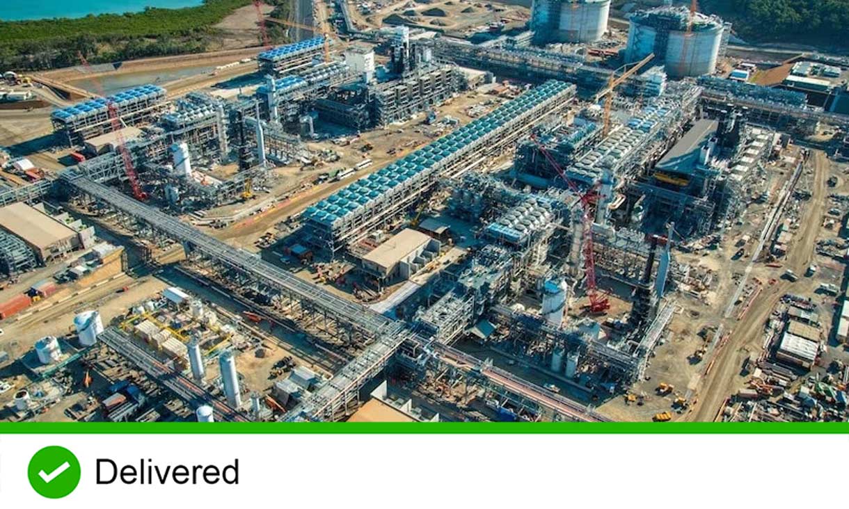 Birdseye view of industrial area
