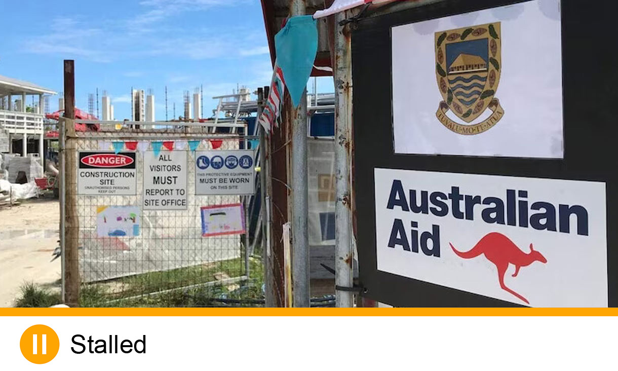 Sign of Australian Aid 