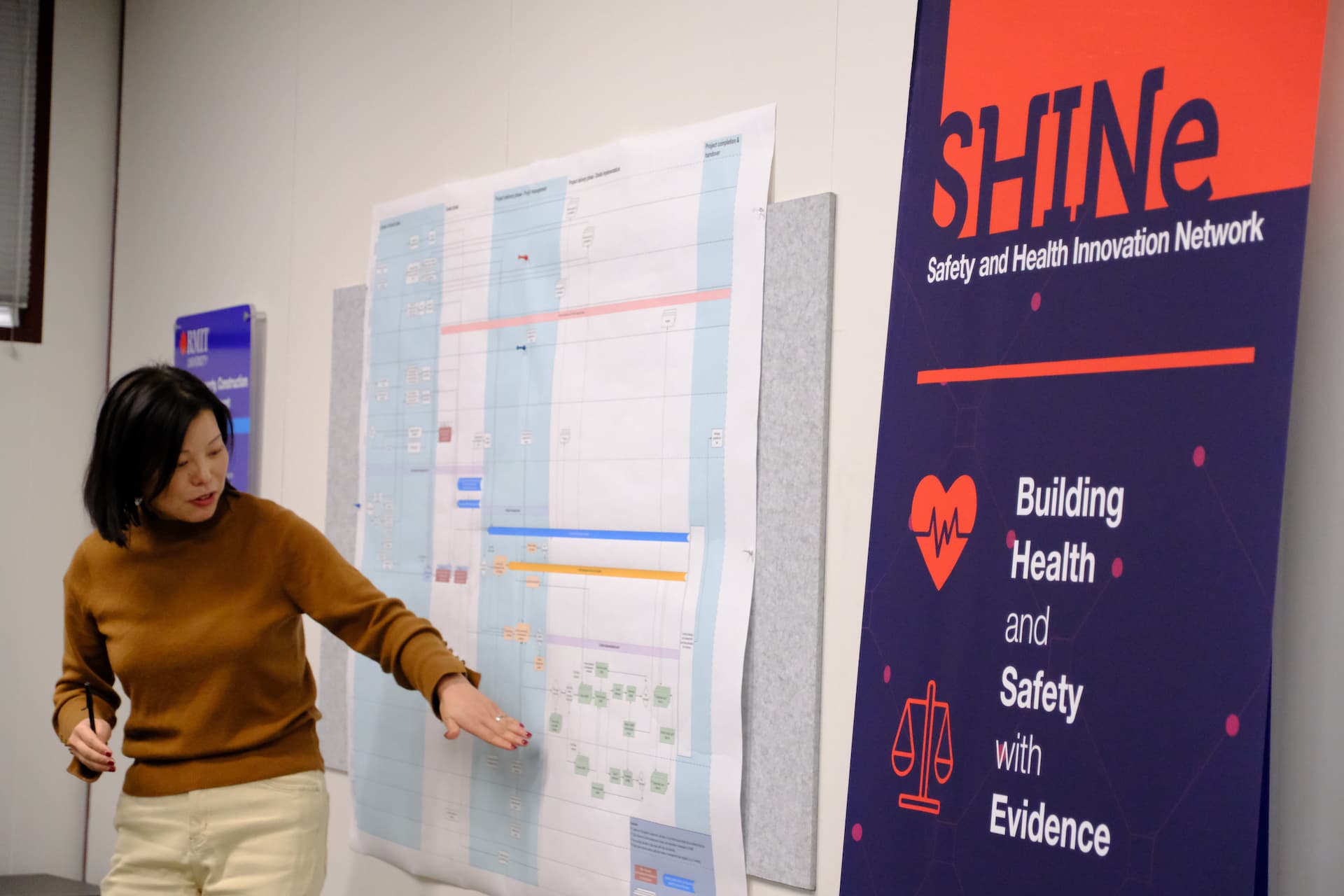 Person giving a presentation