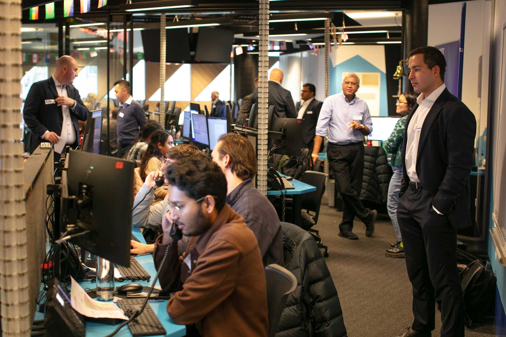 Trading Room in Action