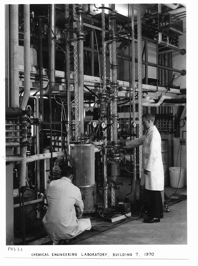 Chemical Engineering laboratory, c1970. (Image credit: RMIT University Archives)