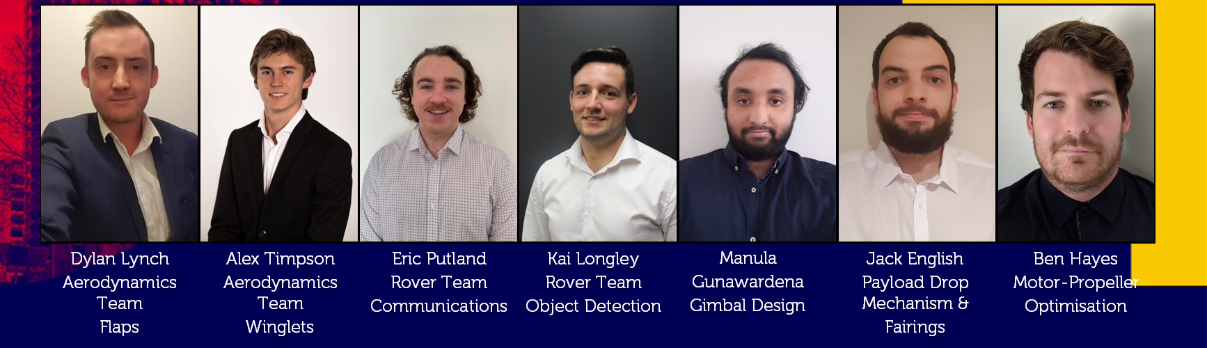 Dylan Lynch, Alex Timpson, Eric Putland, Kai Longley, Manula Gunawardena, Jack English, Ben Hayes