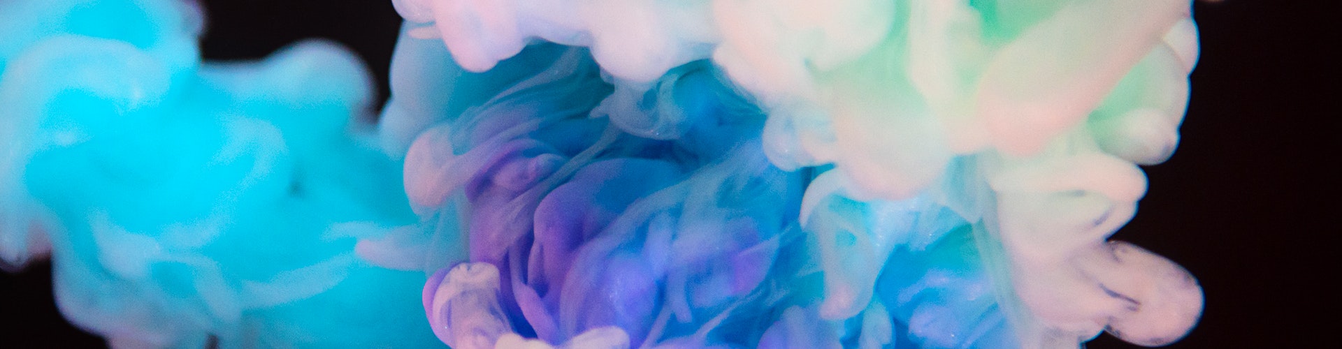 Coloured clouds. Version 2. Banner.