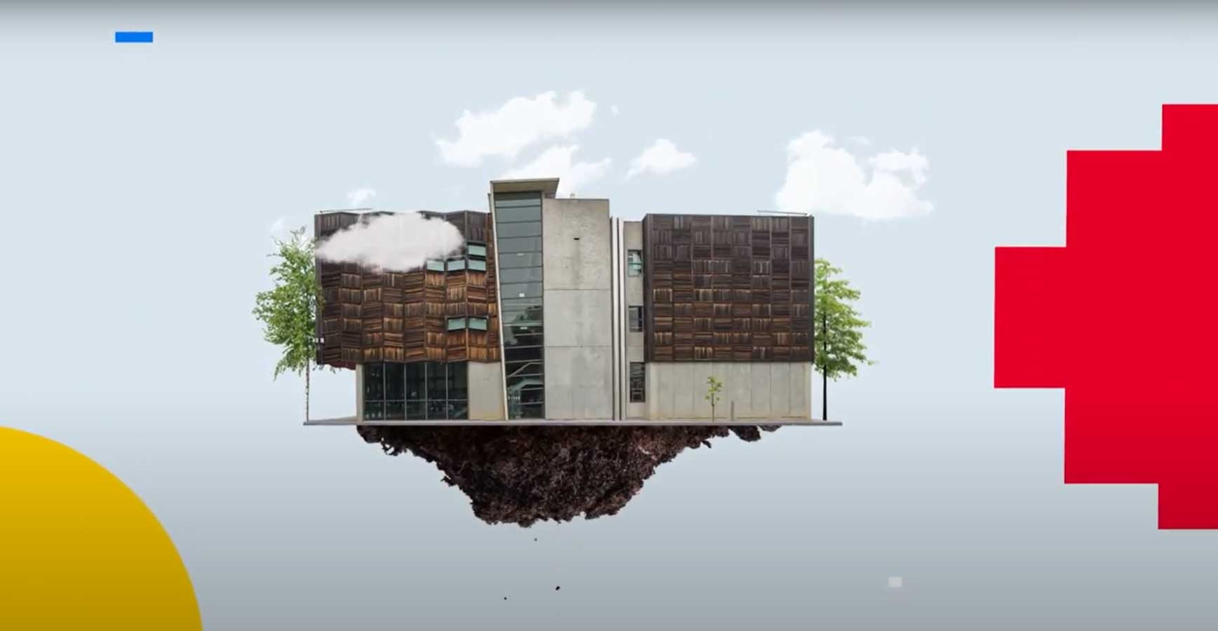 Image of building in the sky