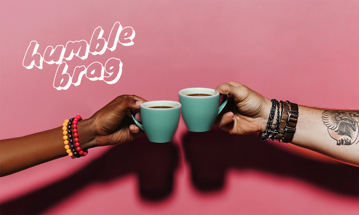 Close-up shot of Tara with artwork, plants and sculptures