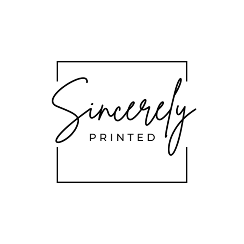 Sincerely Printed Logo