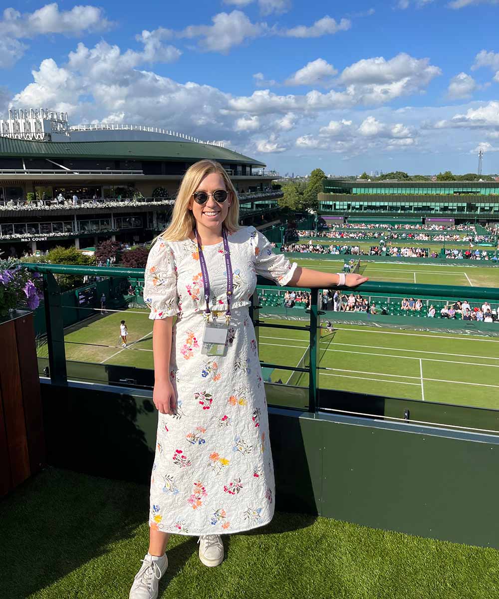 Stephanie Edwards at one of the most prestigious sporting events in the world: The Championships, Wimbledon. 