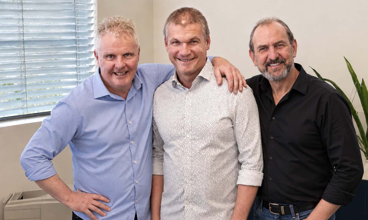 Left: Jack Magree, Middle: Steve Martinuzzo, Right: Warwick Brown