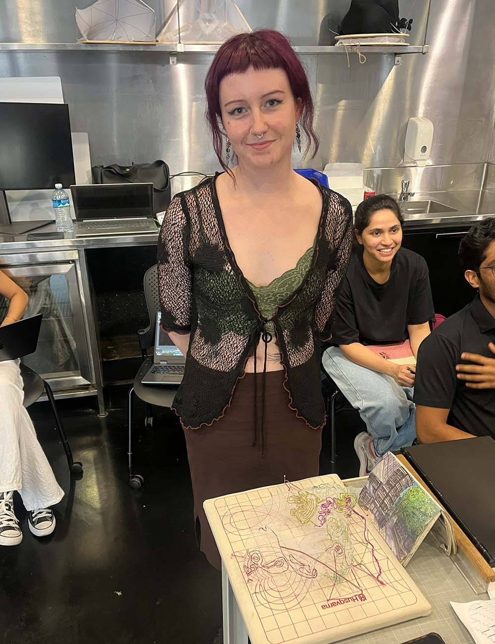 Student Alannah Davis with her Retrofit concept.