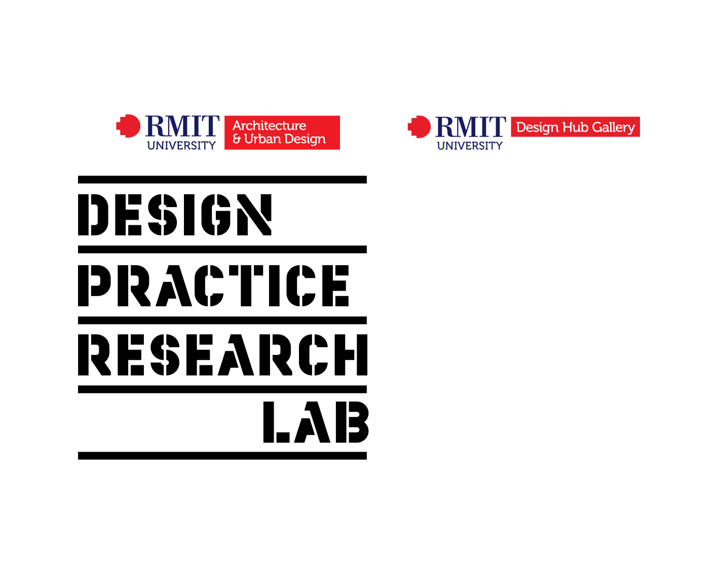 RMIT AUD and RMIT Galleries Logos