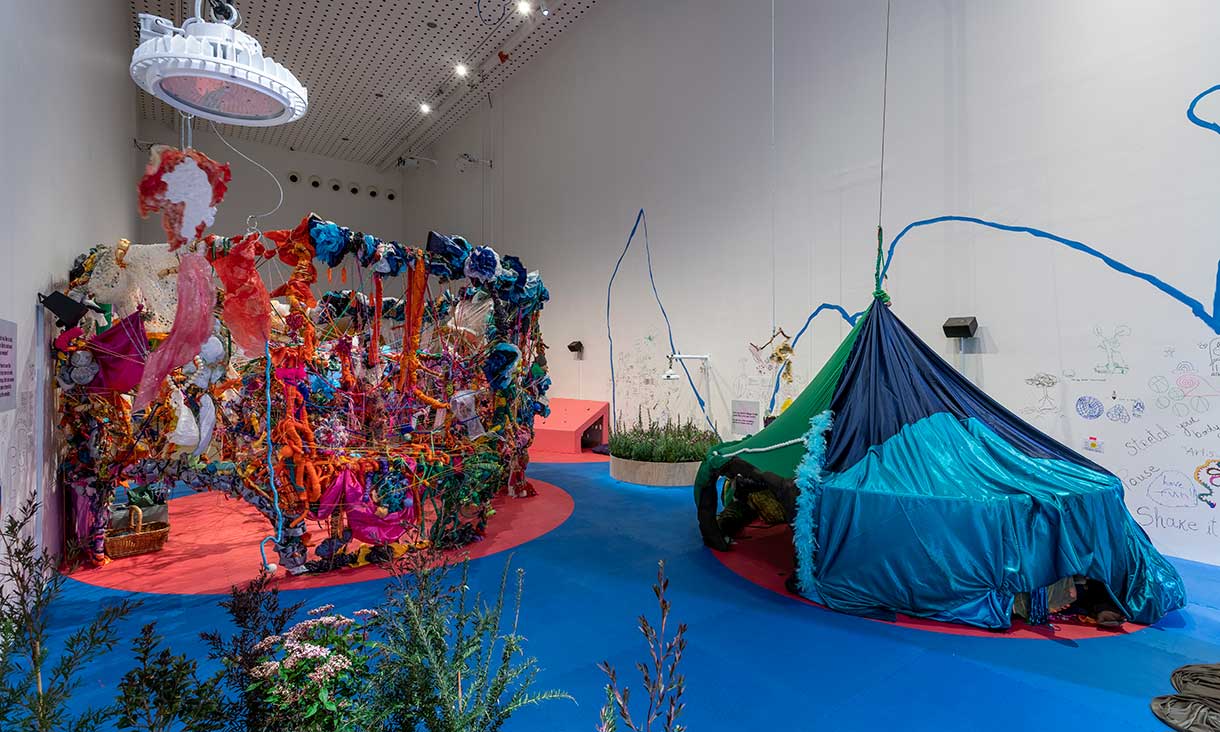Installation view, Hiromi Tango and Heather Hesterman. Archives of Feeling, 2022, RMIT Design Hub Gallery. 