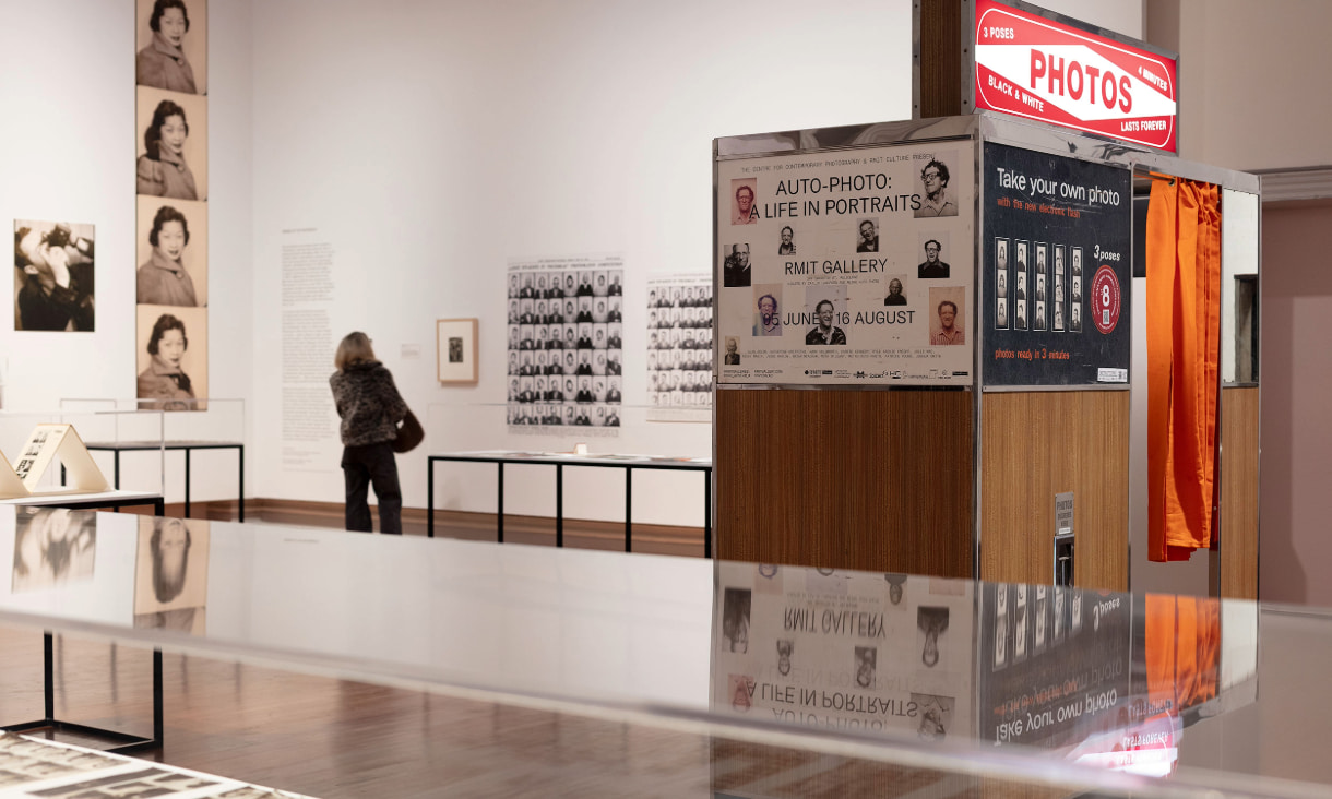 Installation view of Auto-Photo: A Life in Portraits, RMIT Gallery, Melbourne, 2025.