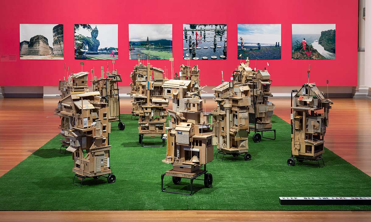 Installation view, Bruised: Art Action and Ecology in Asia, RMIT Gallery, 2019.