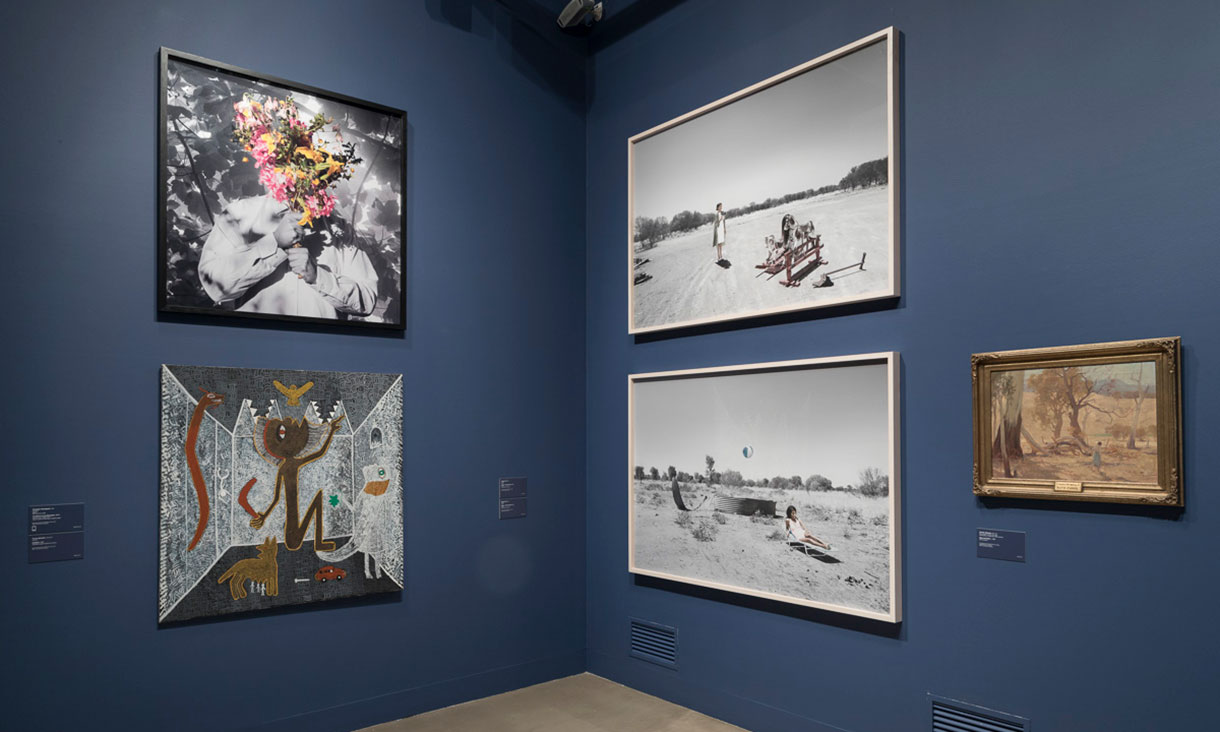 Installation view, Chaos & Order – 120 years of collecting at RMIT, RMIT Gallery, 2018.
