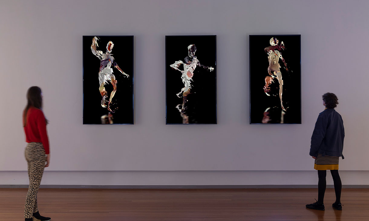 Christian Mio Loclair, Blackberry Winter, 2019. Art Direction: Christian Mio Loclair; AI Artist: Meredith Thomas; Executive Production: Celia Bugniot; Music: Christian Losert; Design: AJ Walsh. Future U, 2021, RMIT Gallery. 