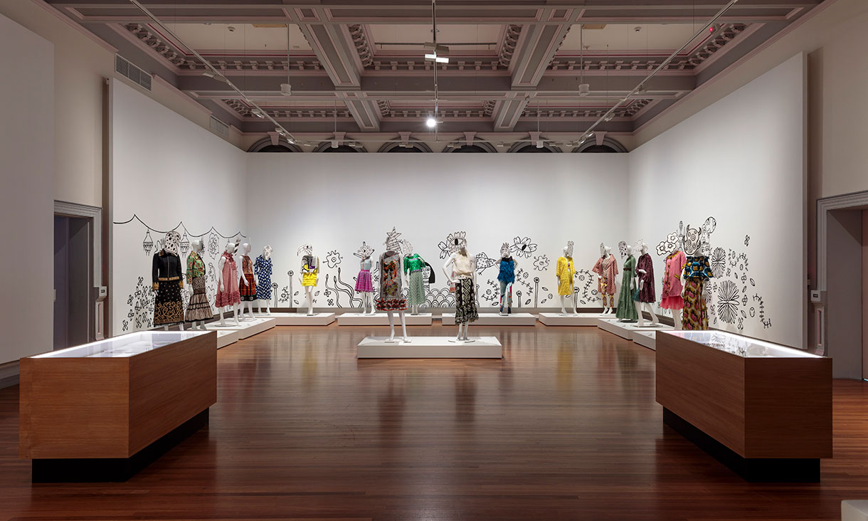 Installation view, Pattern and Print: Easton Pearson Archive, RMIT Gallery, 2021.