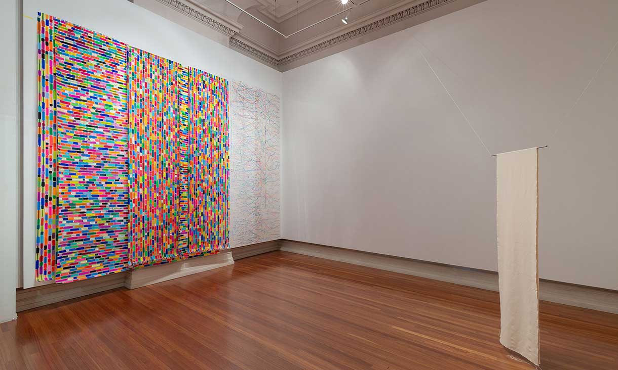 Installation view, The Concentric Influences of Sol LeWitt, RMIT Gallery, Melbourne, 2024. 