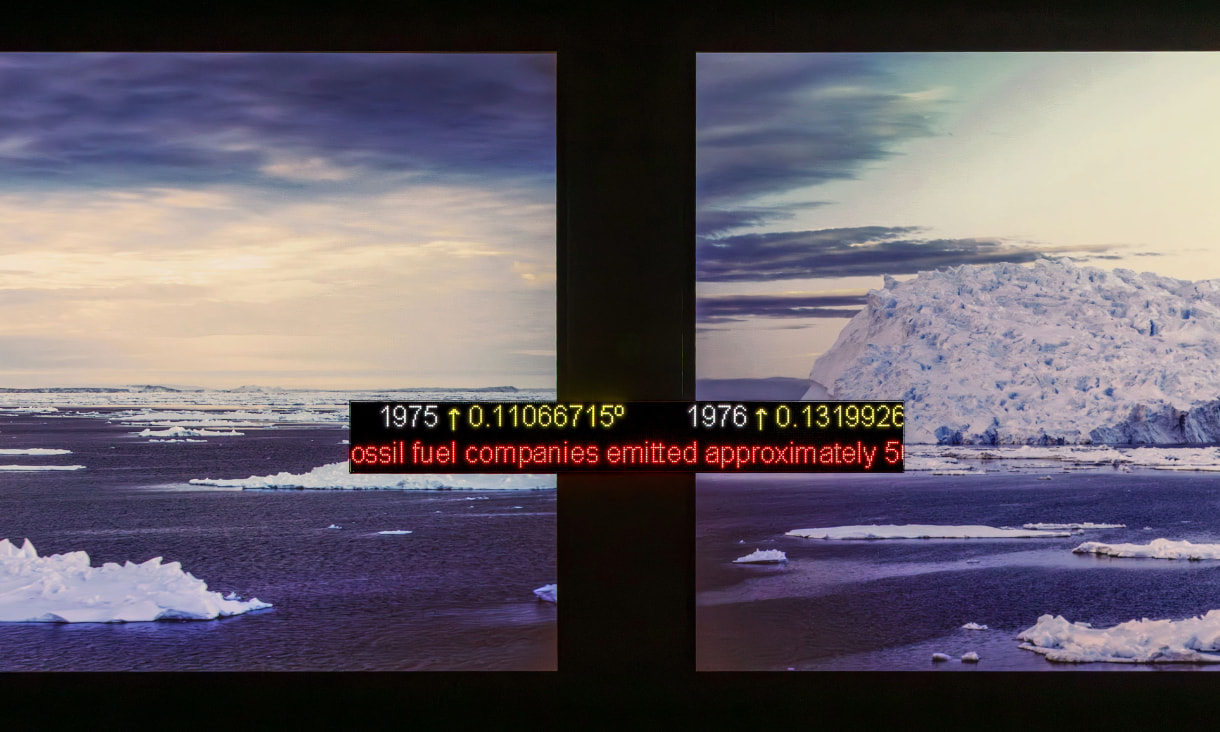 David Bridie and K. Verell, 'The Cryosphere – A confluence of uncertainty', 2025, in 'Creative Antarctica: Australian Artists and Writers in the Far South', RMIT Gallery, Melbourne, 2026.