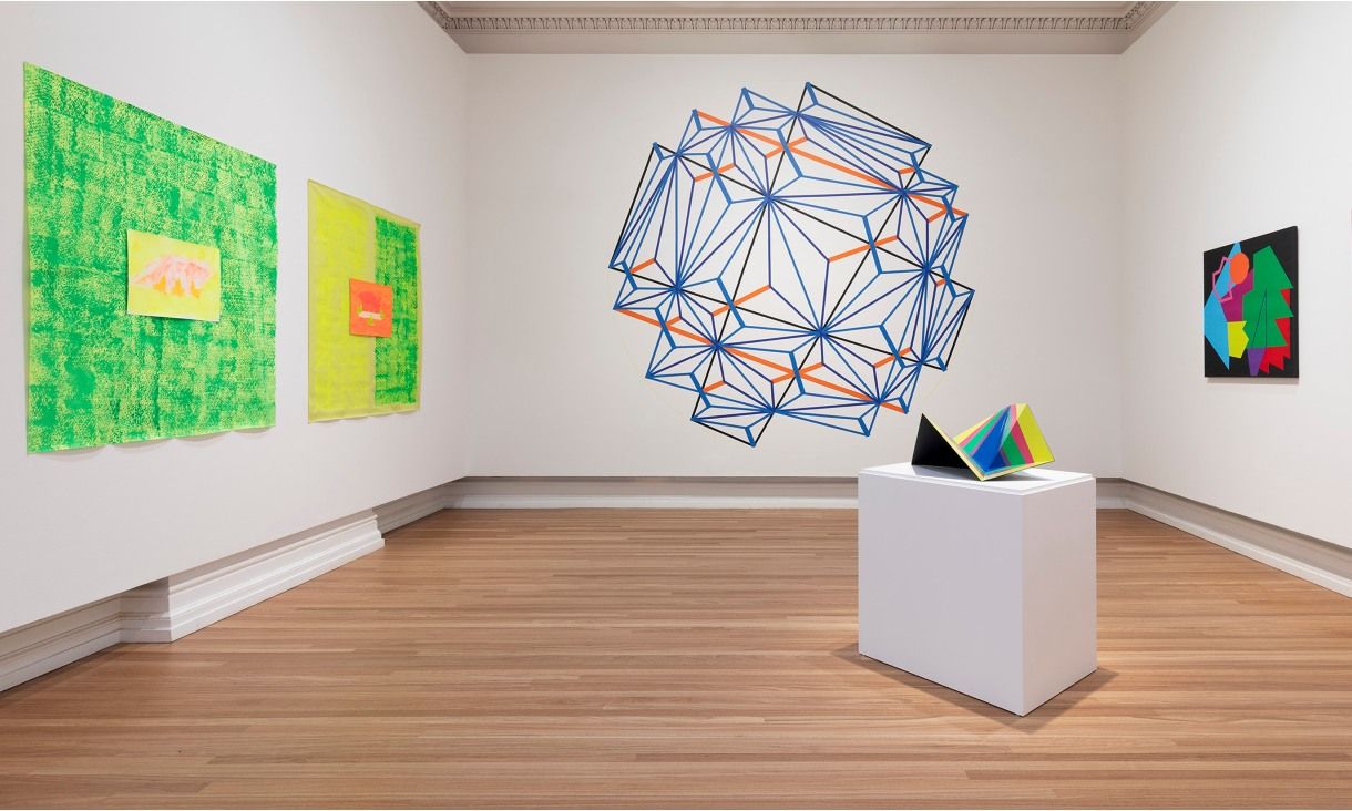 Installation view of The Concentric Influences of Sol LeWitt: Foundations, Pivots and Place, RMIT Gallery, Melbourne, 2026. Photo by Christian Capurro. 