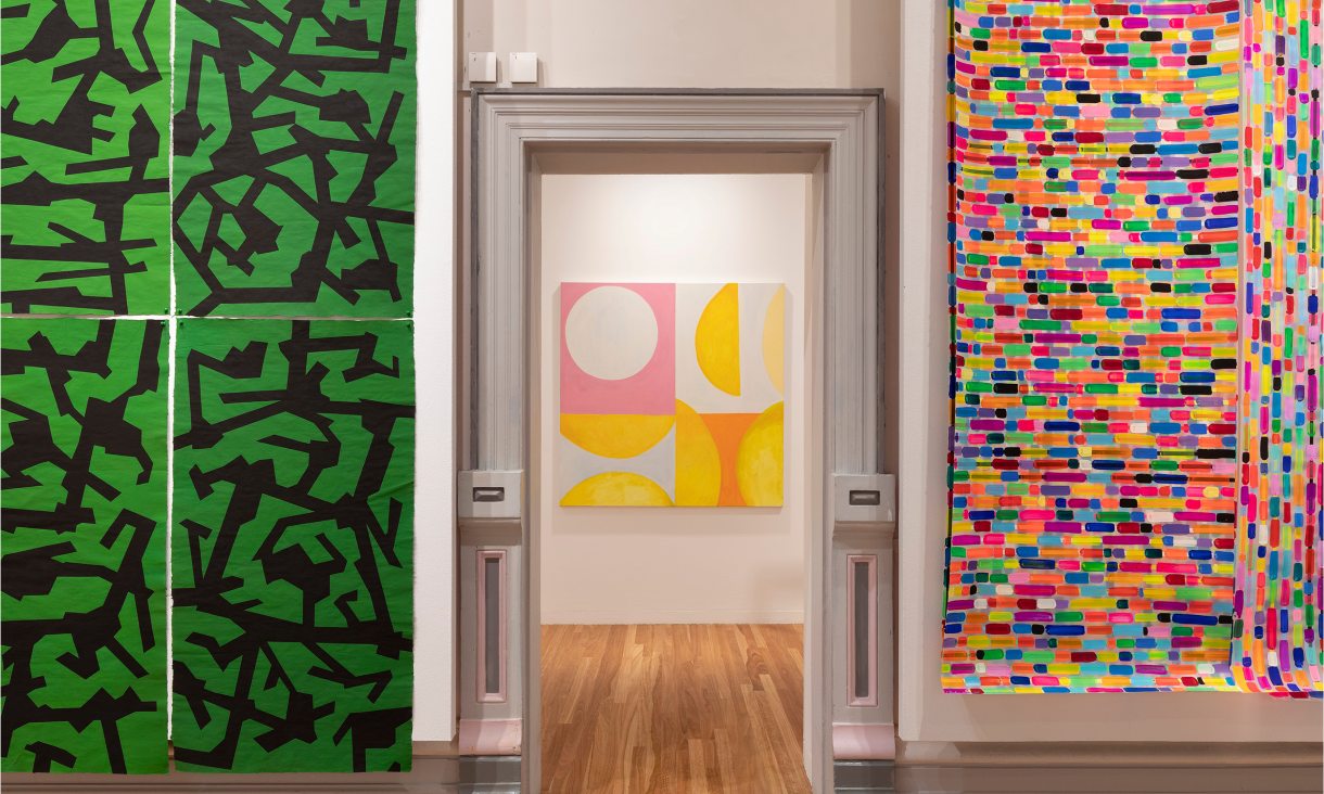 Installation view of The Concentric Influences of Sol LeWitt: Foundations, Pivots and Place, RMIT Gallery, Melbourne, 2026. Photo by Christian Capurro. 