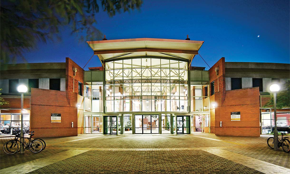 Brunswick Library building entrance.