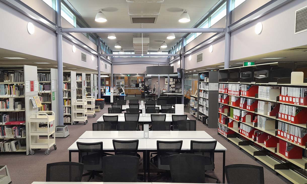 Brunswick Library open study space.