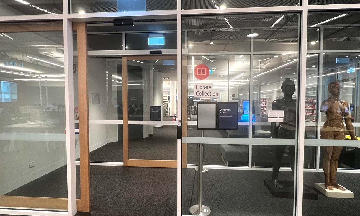 Carlton Library collection area.