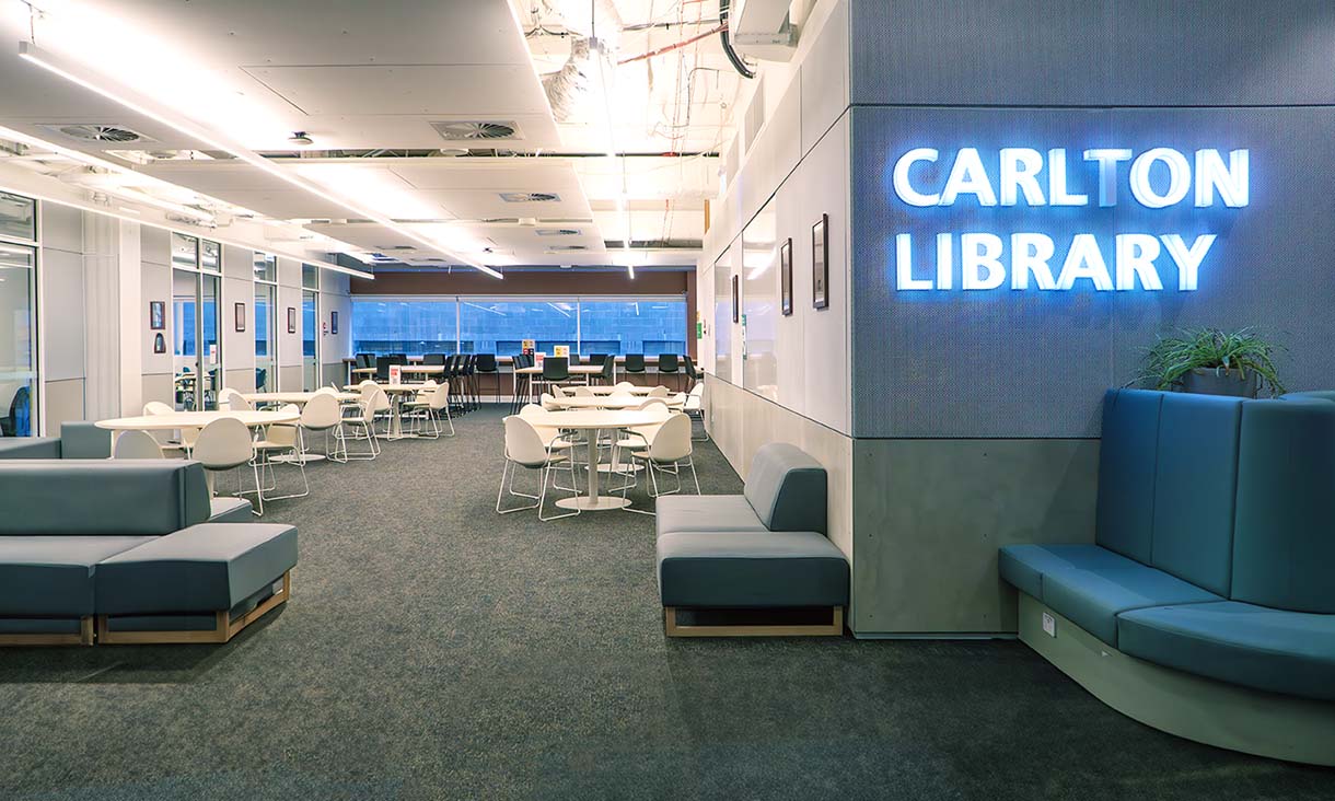 Carlton Library entrance.