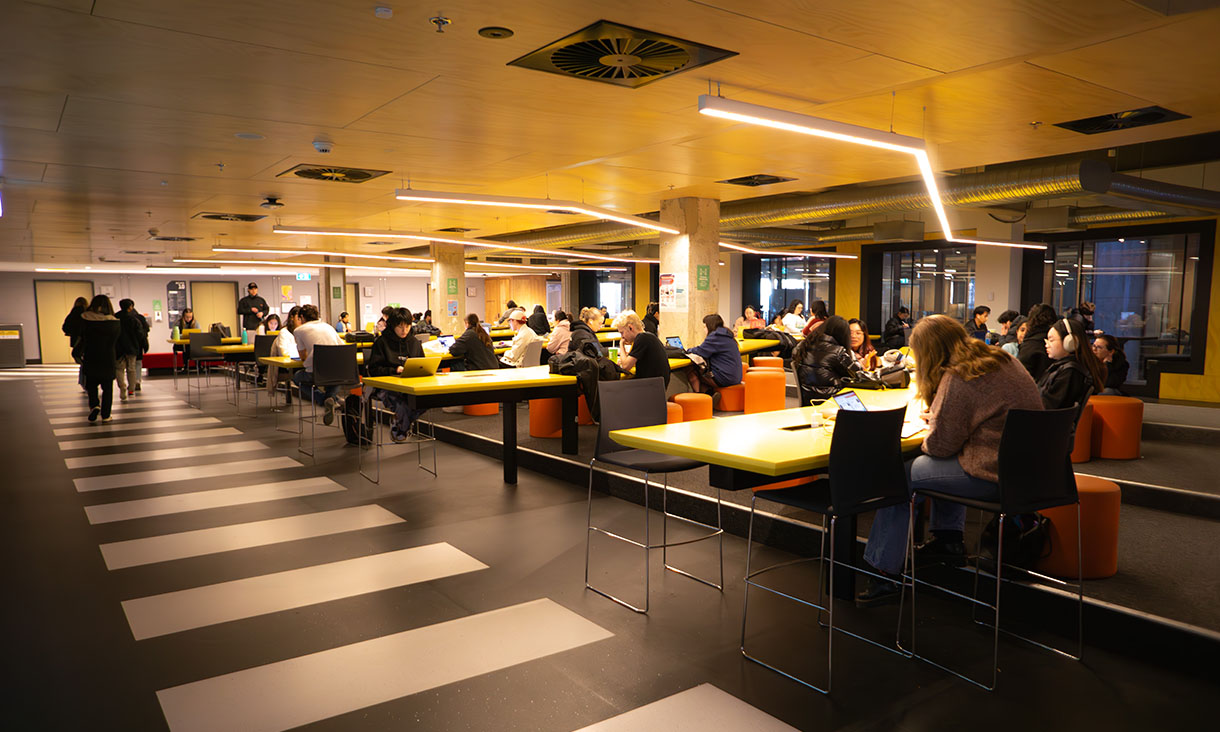 Swanston Library study space.