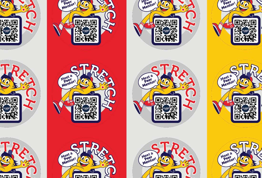 Layout of Stretch badge design