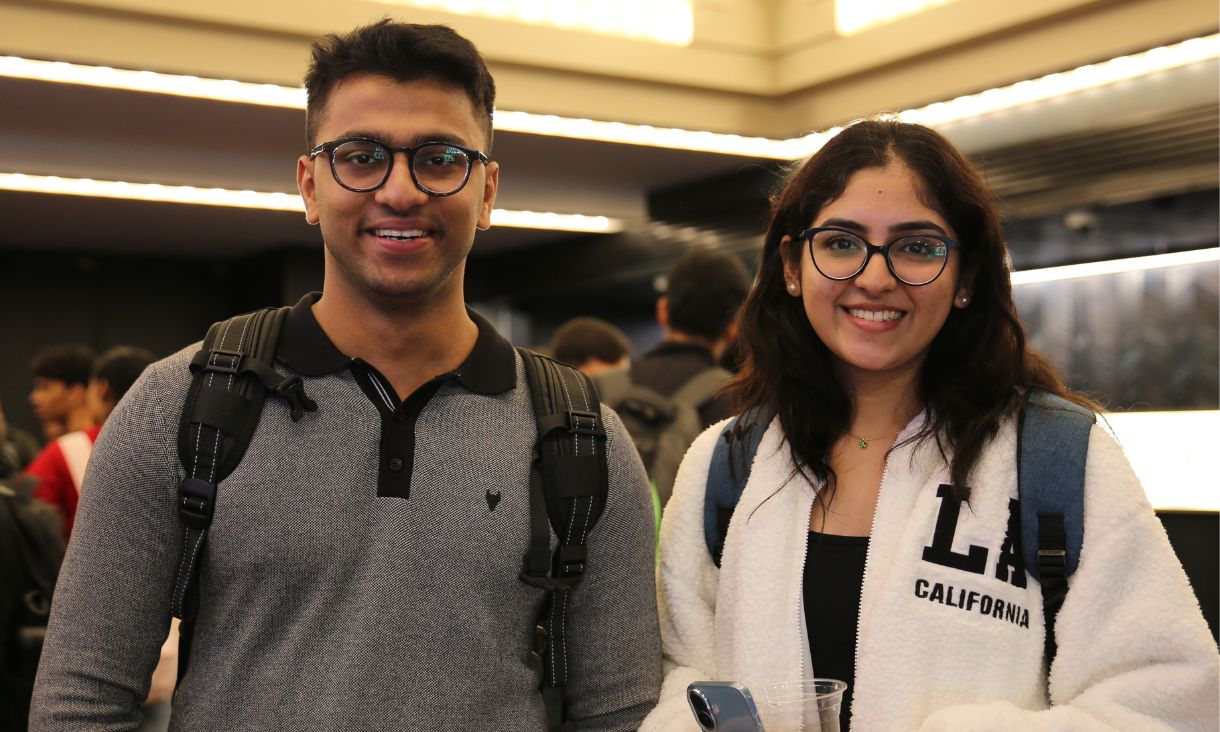 Mechanical Engineering students Daaksh Mall and Ganya Sharma 