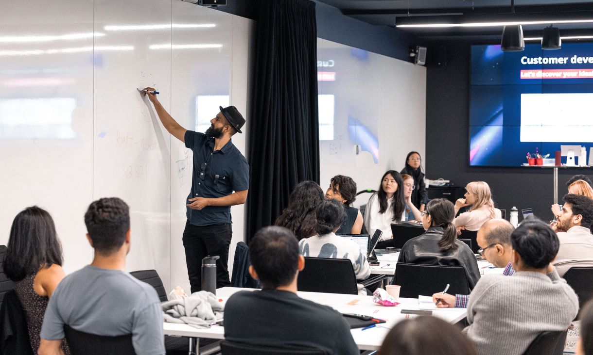 An RMIT Activator workshop brings participants together to explore ideas and entrepreneurship. 