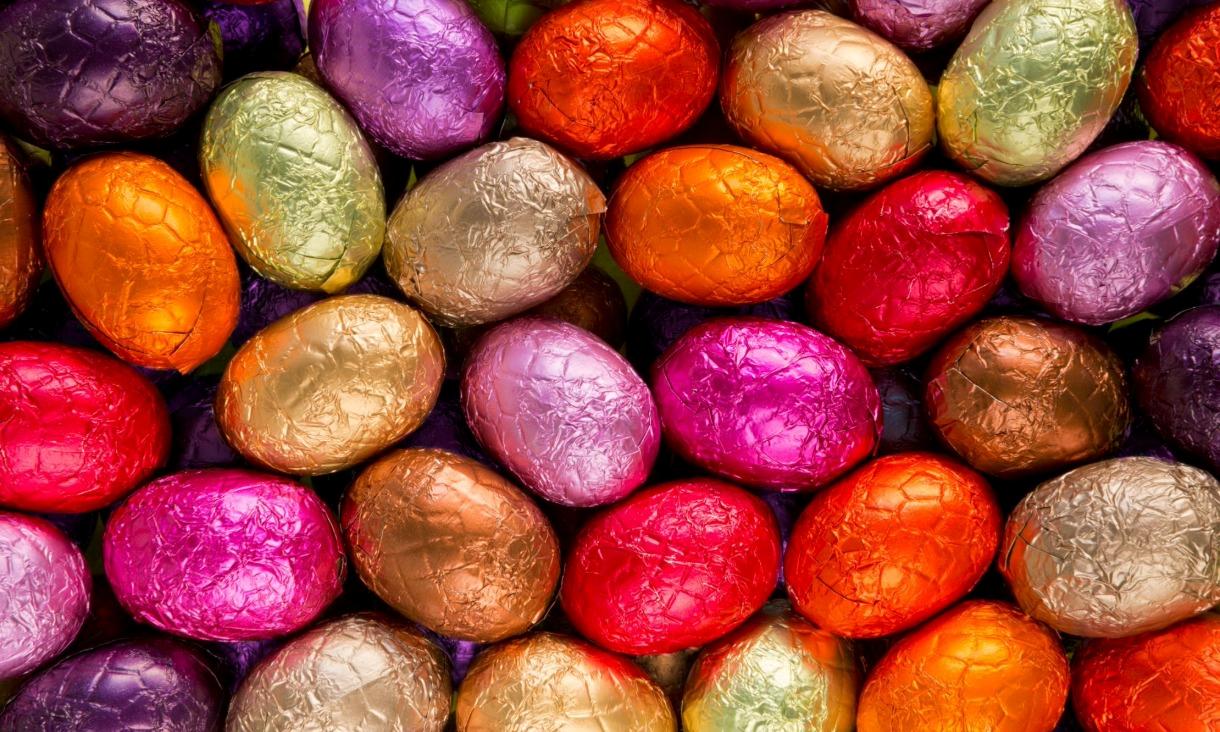 Assortment of easter eggs