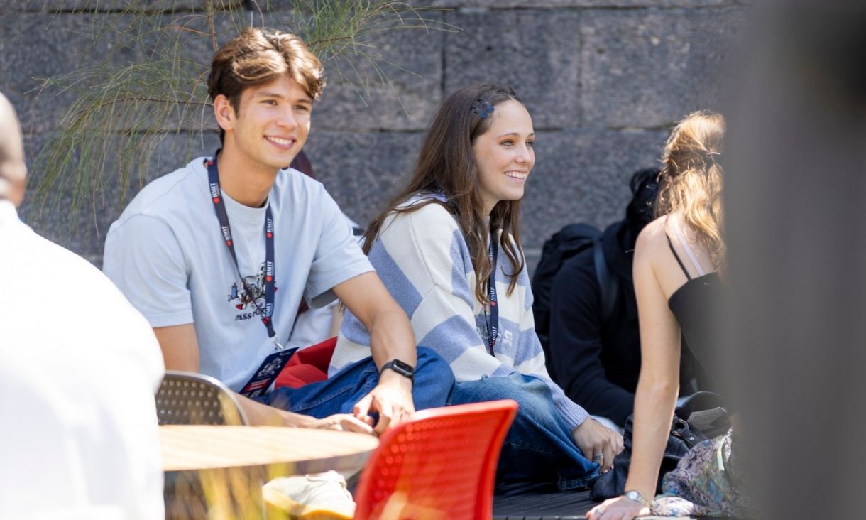 Students on campus
