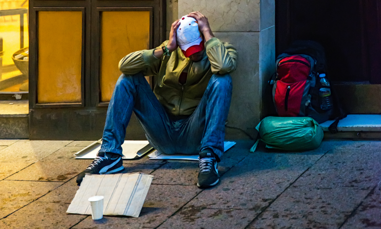 Homeless man