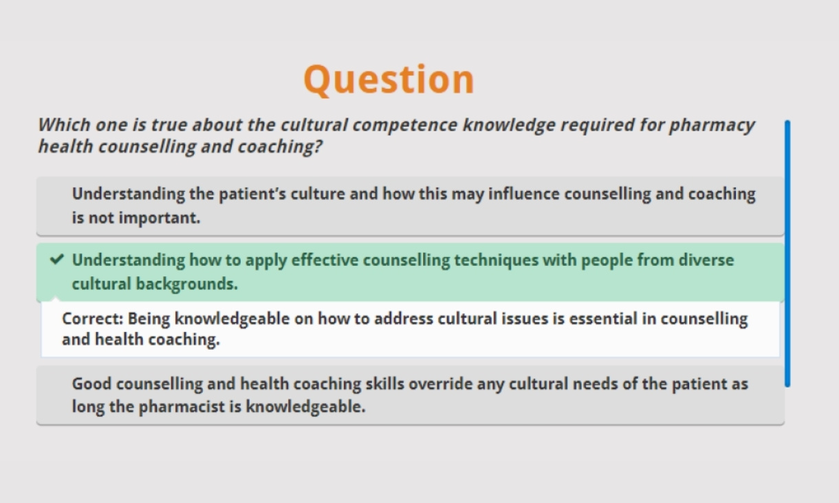 Example question graphic
